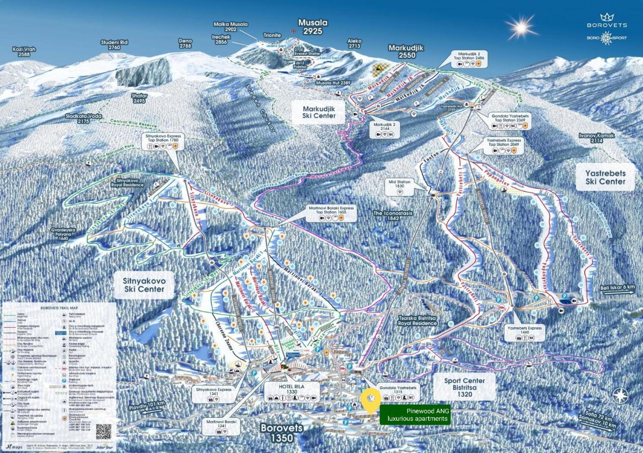 Pinewood Ang Luxurious Apartment A32 Borovets Ngoại thất bức ảnh
